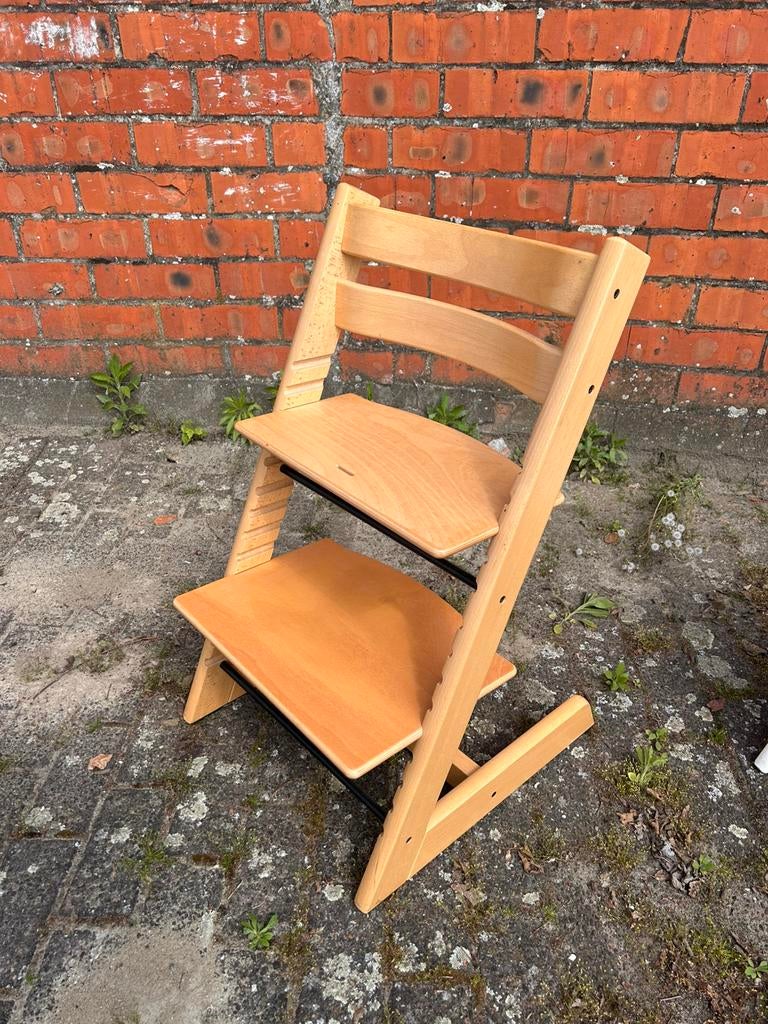 Stokke tripptrapp houtkleurig, Ophalen, Gebruikt, Meegroeistoel