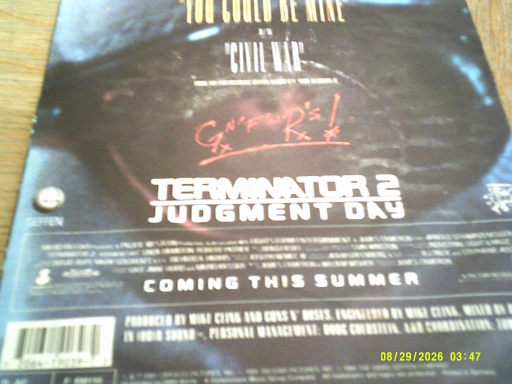 Guns N' Roses/ Civil War – You Could Be Mine-vinyl, Enlèvement ou Envoi, Utilisé, Hard rock, Autres types