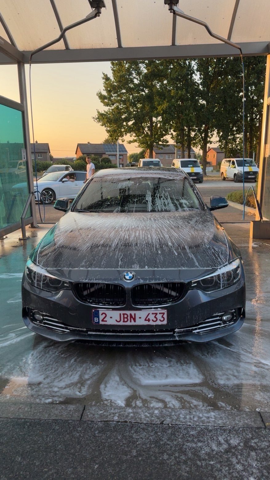 BMW 420i Grand Coupé 2020, Autos, Cuir, Argent ou Gris, Entretenue par le concessionnaire, Noir