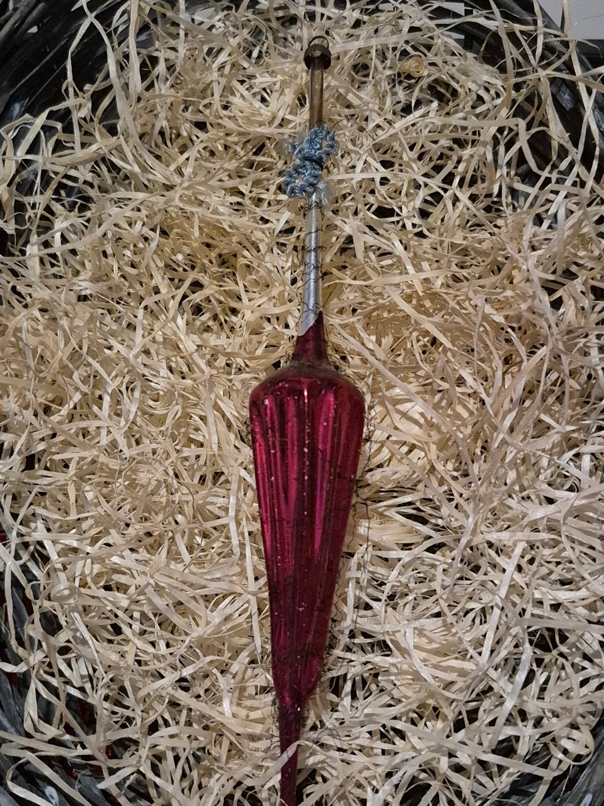 antieke kerstbal, Ophalen of Verzenden, Gebruikt