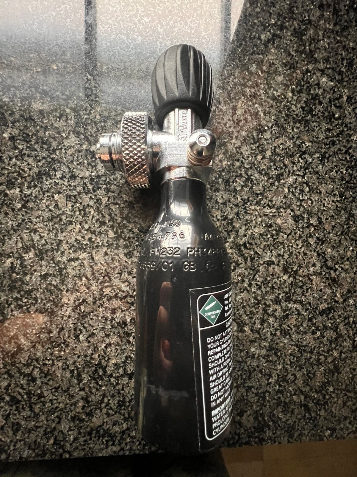 AP Valves Diving flesje voor OSB/SMBCi - ongebruikt!, Ophalen, Zo goed als nieuw