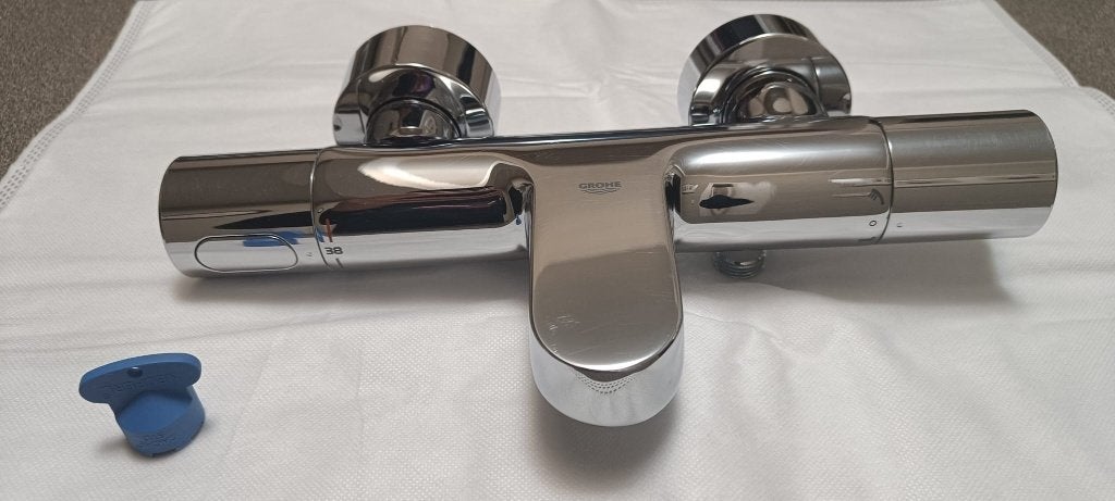 Thermostatische bad-douchekraan Grohe, Bricolage & Construction, Enlèvement, Utilisé, Chrome, Baignoire