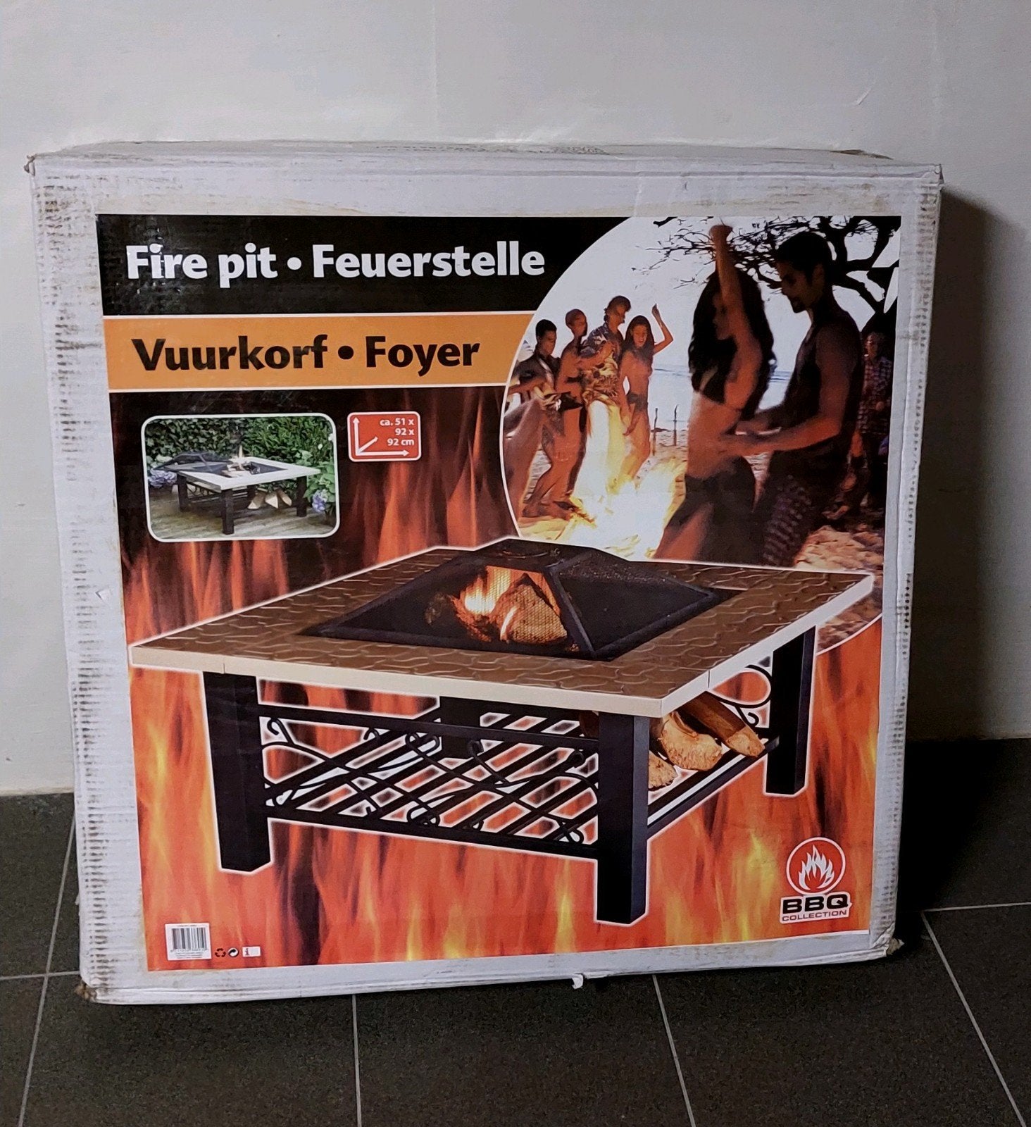 vuurkorf, tafelmodel 92x92x51, Ophalen, Nieuw