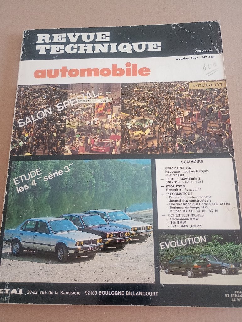 revue technique BMW série 3 E30 essence 1983-1984, Enlèvement ou Envoi