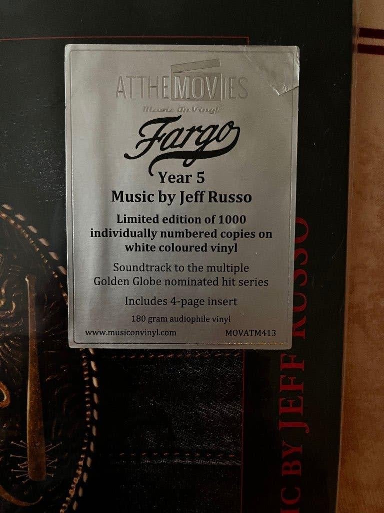 Jeff Russo Fargo Year 5 (O.S.T) (180g Vinyl ) in nieuwstaat, Cd's en Dvd's, LP, Speciale editie, Soundtrack, Ophalen of Verzenden