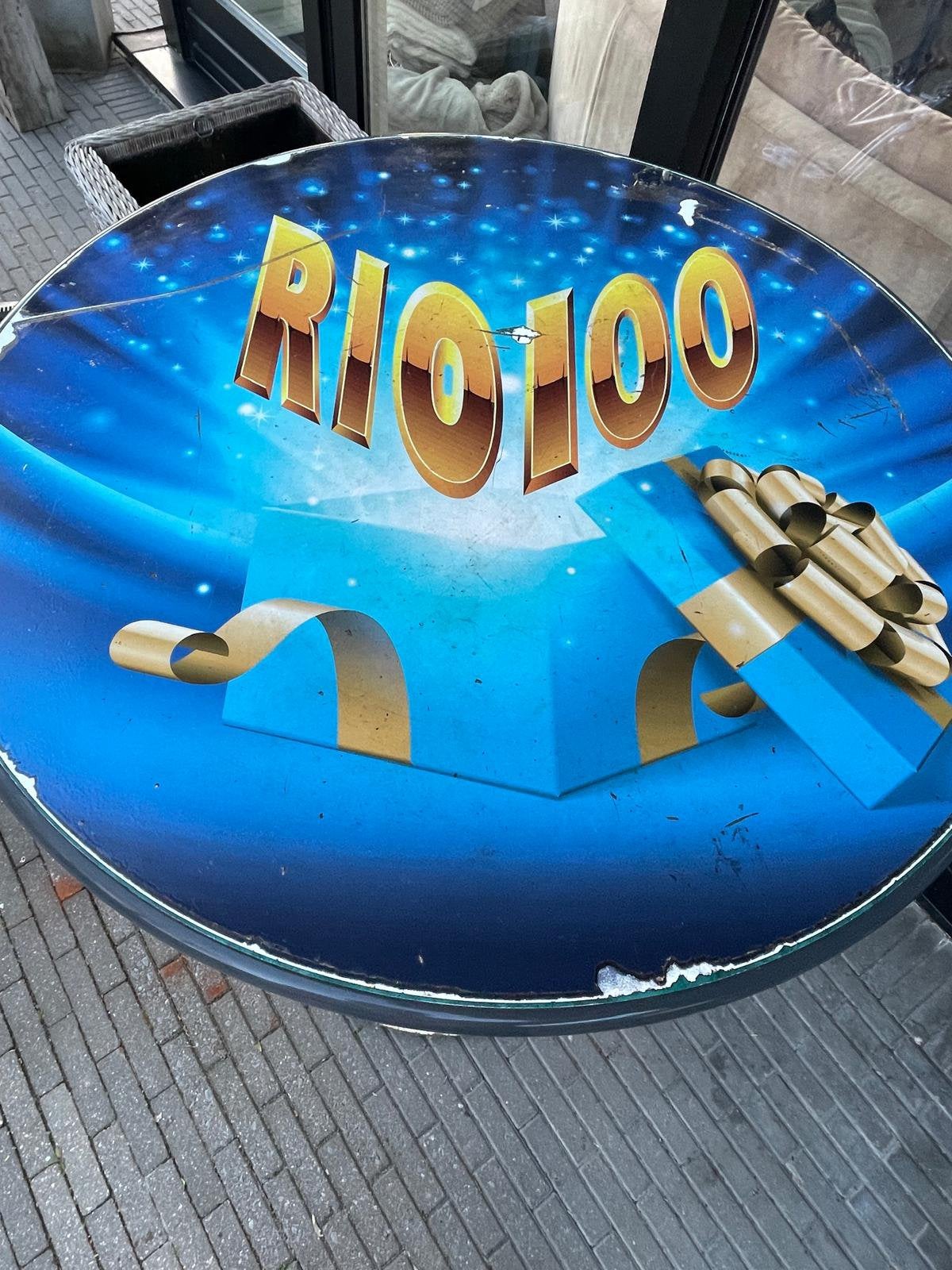 Inox staantafel uit discotheek Rio, Huis en Inrichting, Tafels | Statafels, Ophalen, Gebruikt