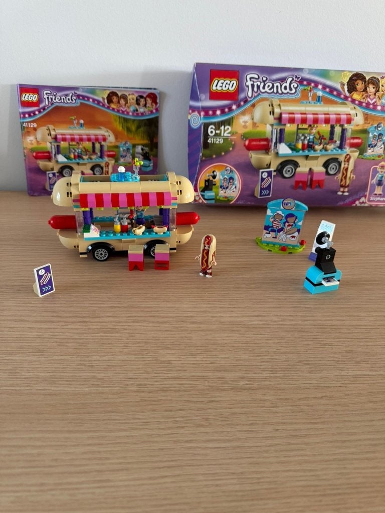 Lego friends kermis pretpark hotdog kraampje 41129, Kinderen en Baby's, Speelgoed | Duplo en Lego, Ophalen, Lego, Friends, Zo goed als nieuw