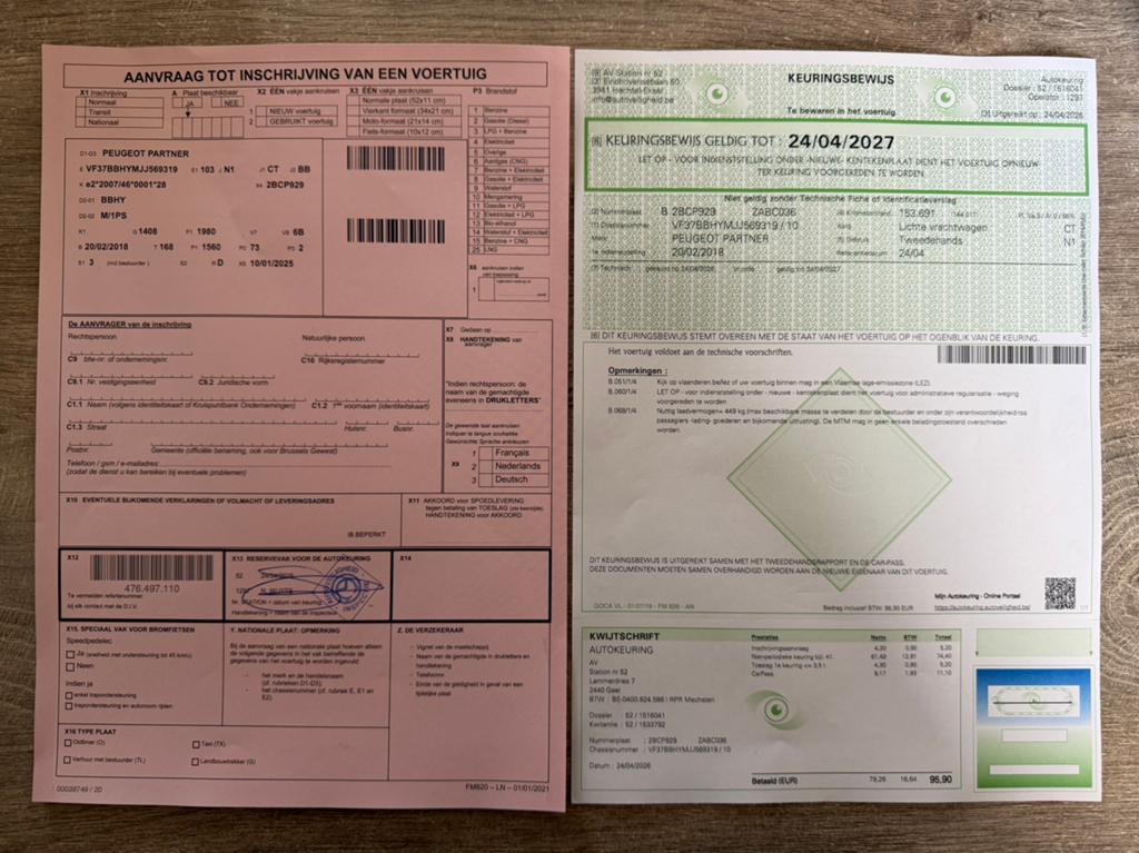 Peugeot Partner 1.6 BlueHDI Automaat/Euro 6B/Lichte Vracht, Achat, Euro 6, Entreprise, Diesel