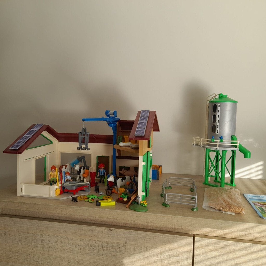 Playmobil 70132 grote boerderij met silo city, Enlèvement ou Envoi, Bâtiment, Family fun, Kit complet