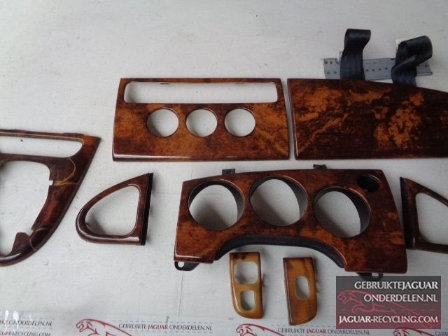 Dashboard hout set Jaguar XK8 Burr Walnut GJA7071AH, Gebruikt, -, Ophalen of Verzenden, Jaguar
