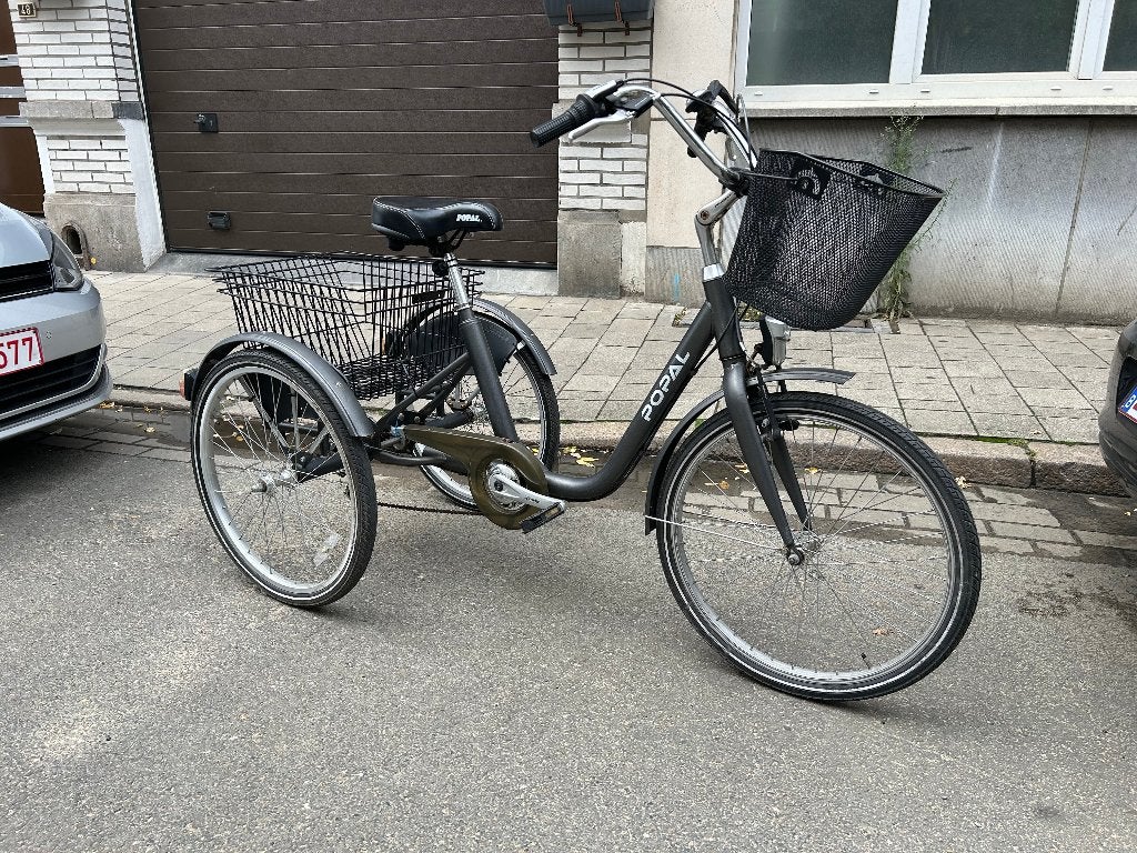 Popal driewielfiets met 2 manden, Ophalen, Gebruikt, Velgrem, POPAL