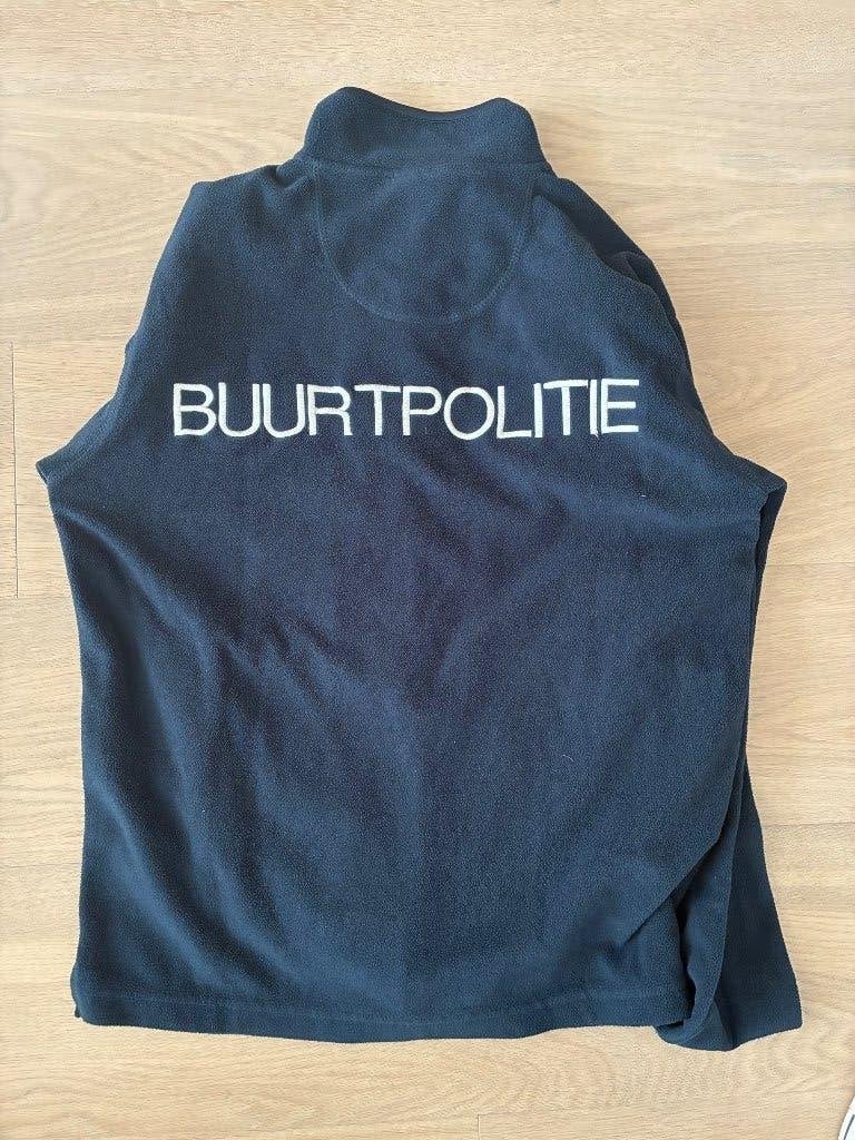 Fleece jas De Buurtpolitie crew Blauw, Blauw, Geen merk, Ophalen of Verzenden, Gedragen