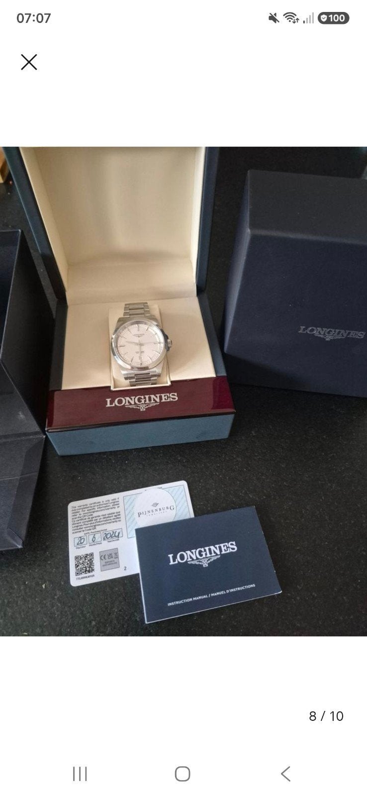 longines conquest 41mm nieuw, silver dial, Enlèvement ou Envoi, Neuf, Montre-bracelet