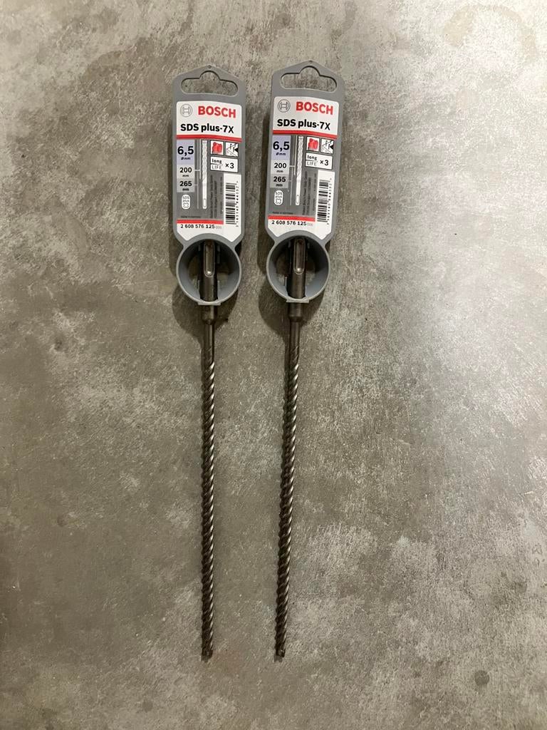 Twee Bosch SDS plus 7x 6,5mmx200mm, Ophalen, Zo goed als nieuw