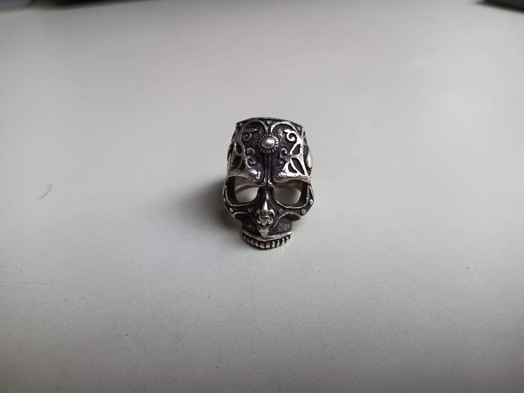 skull ring 13 Lucky Monkey Ysabelle - maat 10 - 925 zilver, Gebruikt, Heer, Ophalen of Verzenden, Zilver