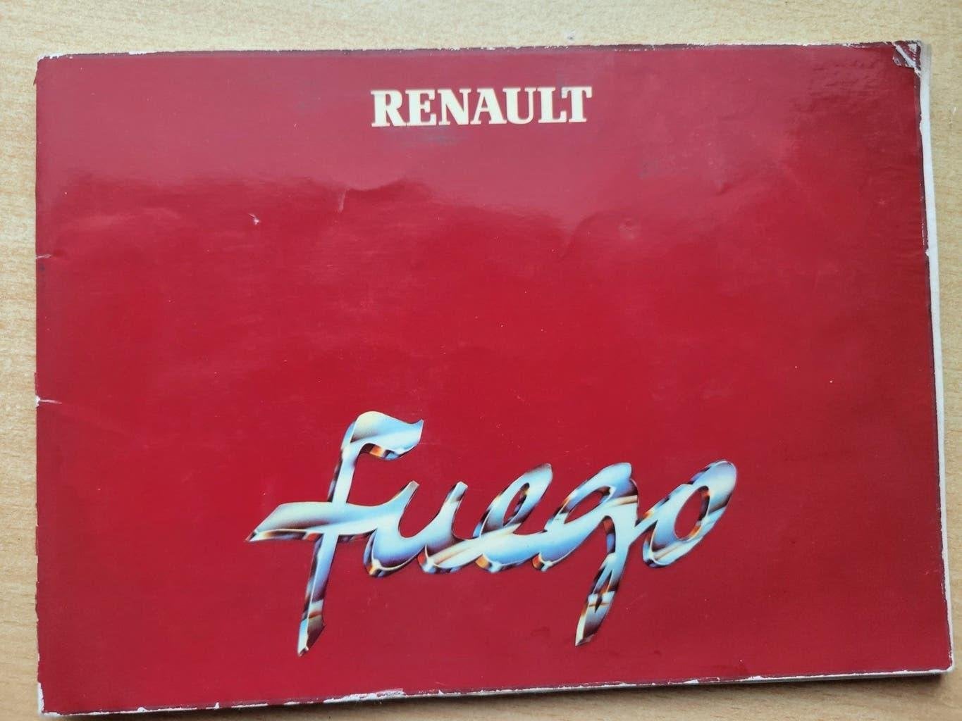 Renault FUEGO origineel instructieboekje, Ophalen of Verzenden, Gelezen, Renault