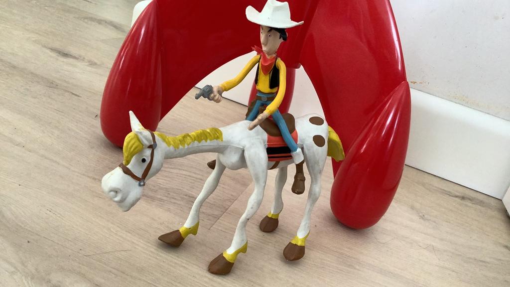 Lucky Luke en Jolly Jumper figurine Dargaud 1984, Ophalen of Verzenden