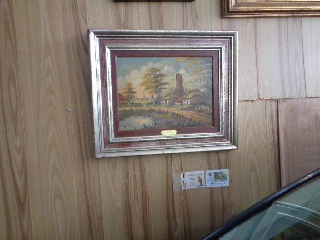oude schilderij van g quidousse, Peinture à l'huile, Paysage, Enlèvement, Autres styles