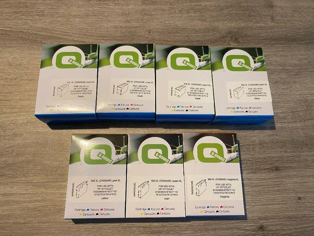 Inkt voor HP (932 zwart XL en 933 kleur XL) 7 stuks, Computers en Software, Printerbenodigdheden, Nieuw, Cartridge, Ophalen