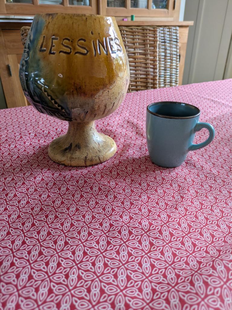 Grande coupe en grès Lessines, Enlèvement