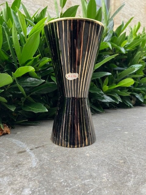 BELLE VASE DE WEST GERMANY S&G SCHEURICH & GREUHLICH '50S, Antiquités & Art, Enlèvement ou Envoi
