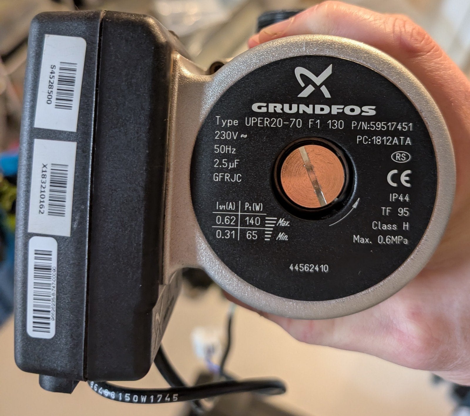 Pompe de circulation Grundfos CV UPPER 20-70 130, Enlèvement ou Envoi, Neuf