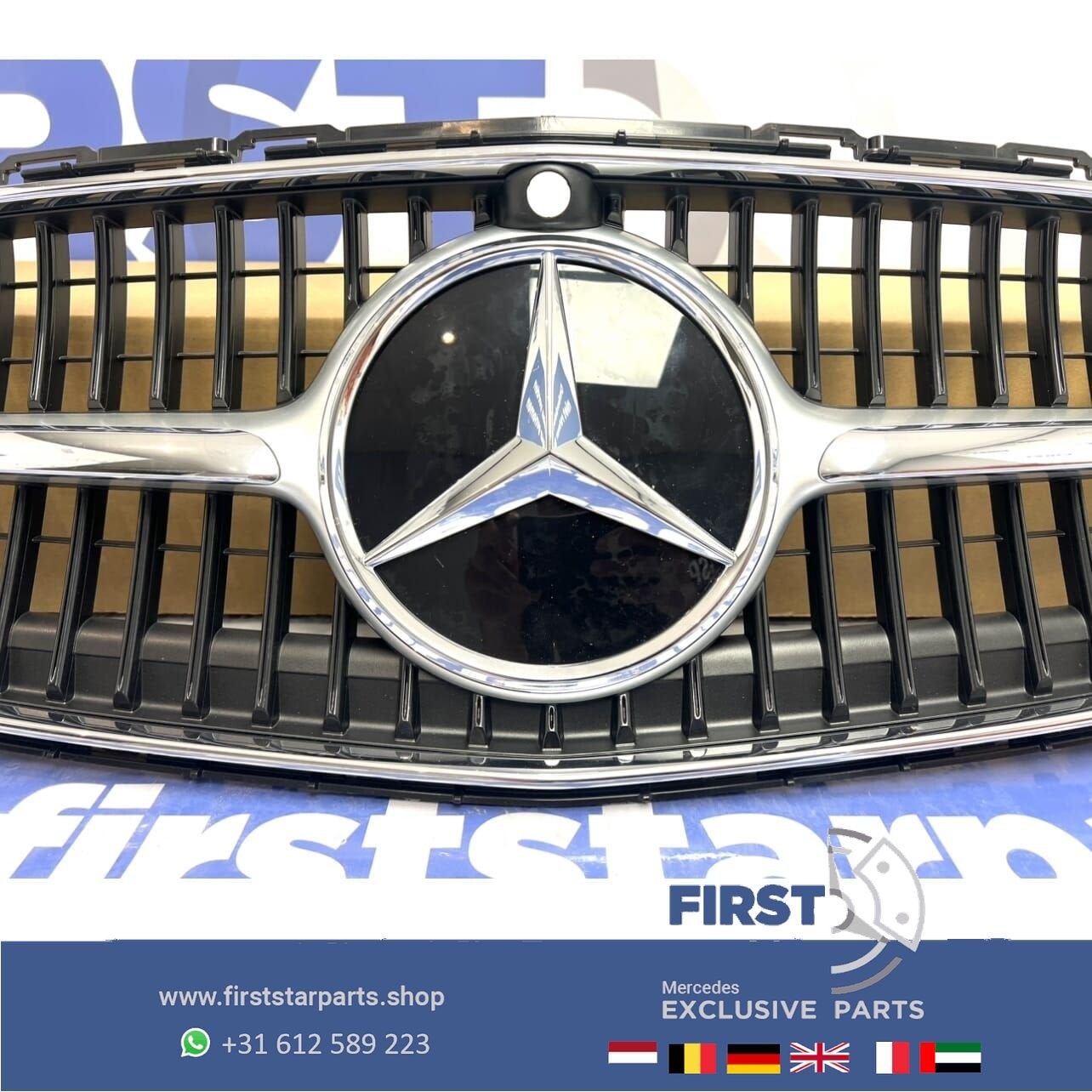 A2068883900 Mercedes C Klasse 2023 LUXURY LINE GRIL originee, Auto-onderdelen, Gebruikt, -, Ophalen of Verzenden, -