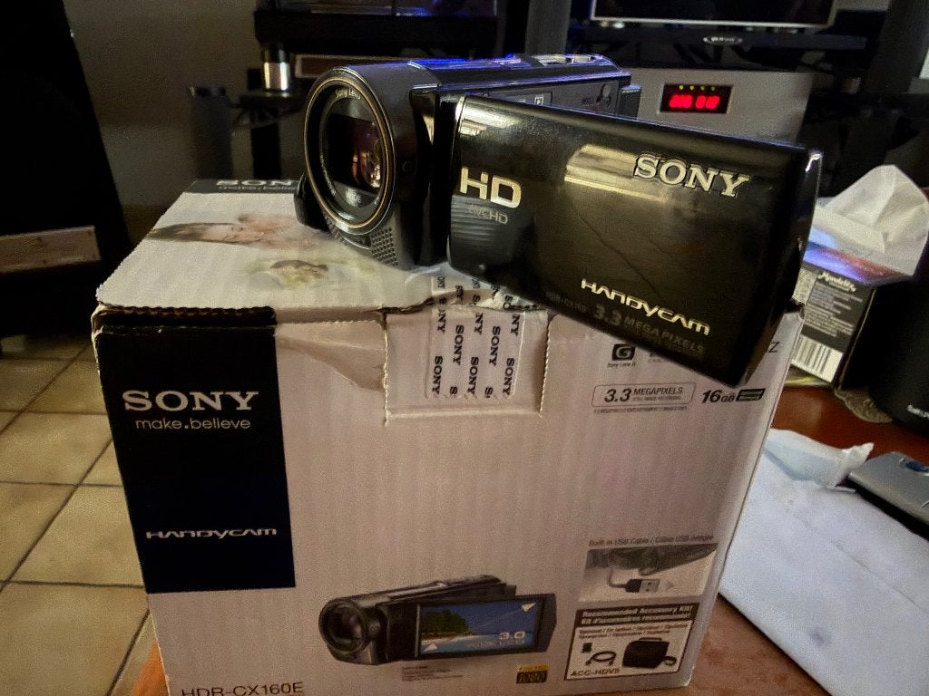 Sony HDR-CX160E, Carte mémoire, Microphone externe, Enlèvement ou Envoi, Caméra