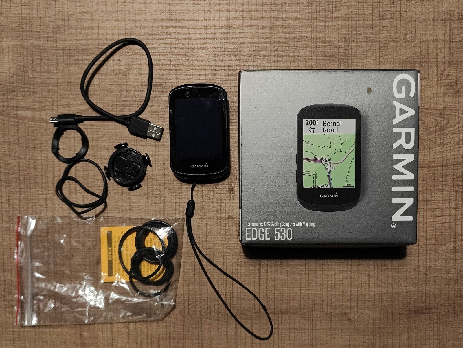 Garmin Edge 530 – inclusief doos en accessoires, Enlèvement ou Envoi, GPS