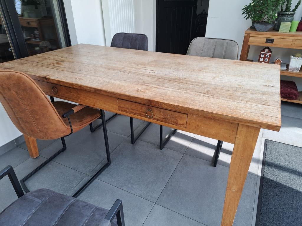 Houten tafel, Ophalen, Overige materialen, Gebruikt, 50 tot 100 cm