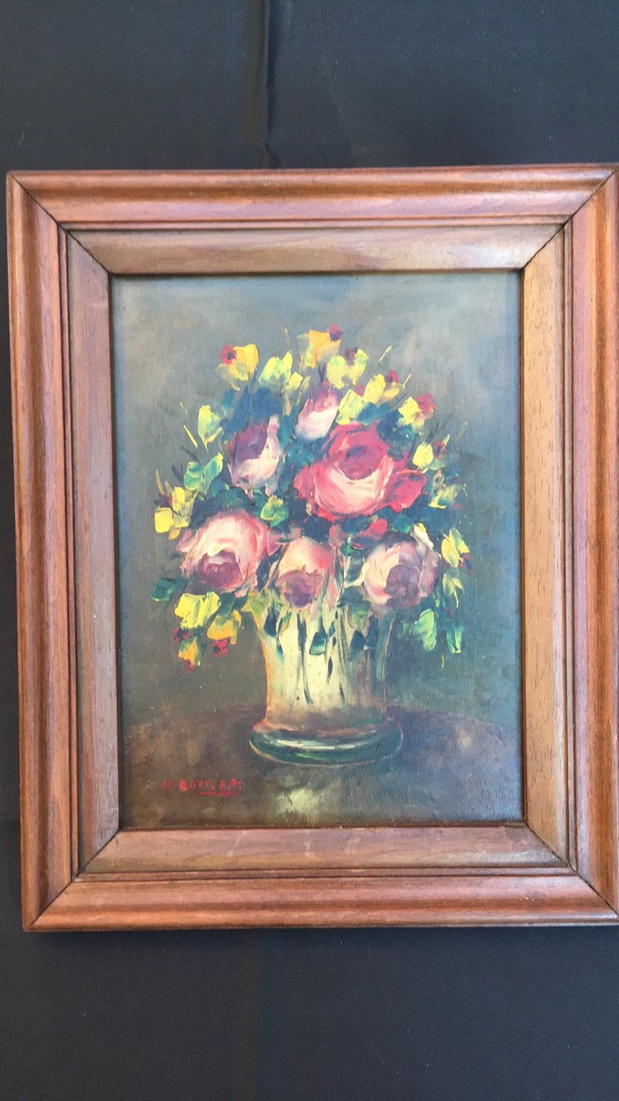 Schilderij op paneel gesigneerd Henri Rottiers, Enlèvement, Signé, Panneau