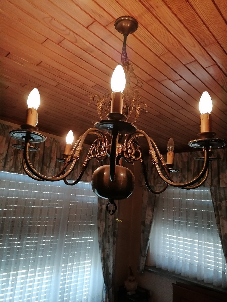 Lusters, Huis en Inrichting, Ophalen, Gebruikt, Metaal, E14 (klein)