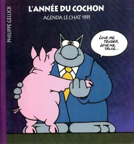 Agenda L’année du cochon de la série Le Chat de 1995, Enlèvement ou Envoi, Neuf