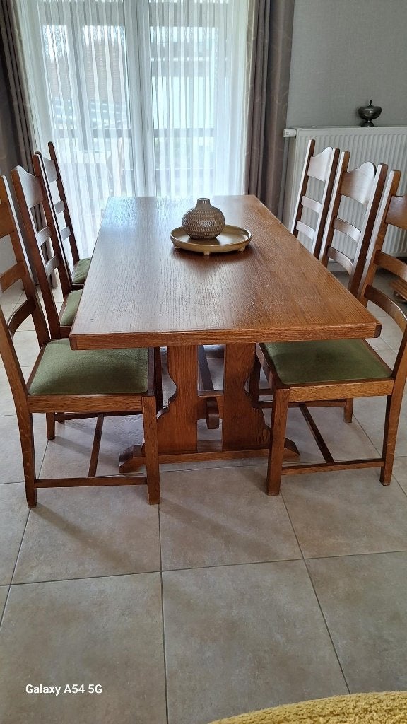 Eettafel en stoelen, 150 à 200 cm, Cinq personnes ou plus, Klassiek, Enlèvement