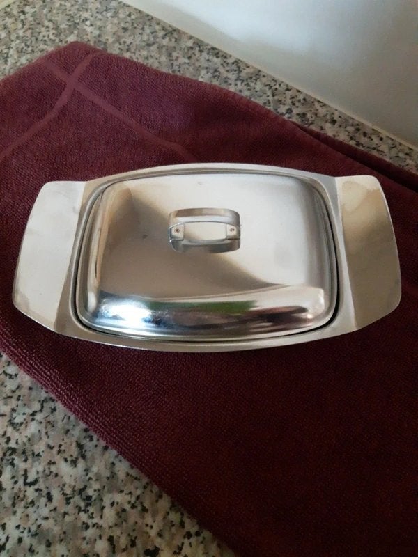 Beurrier en inox, Maison & Meubles, Enlèvement ou Envoi, Utilisé, Classique, Autres types