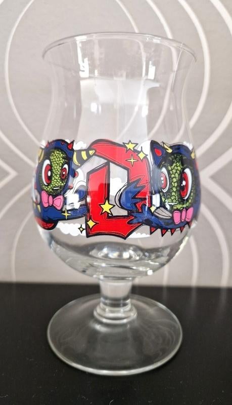 Duvel glas 'Loes van Delft', Ophalen of Verzenden, Bierglas