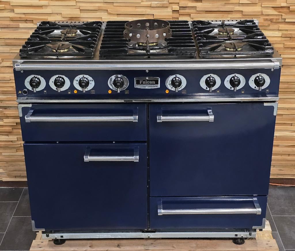 🔥Luxe Fornuis Falcon 110cm konings blauw 3 ovens, Ophalen, 60 cm of meer, Zo goed als nieuw, Energieklasse A of zuiniger