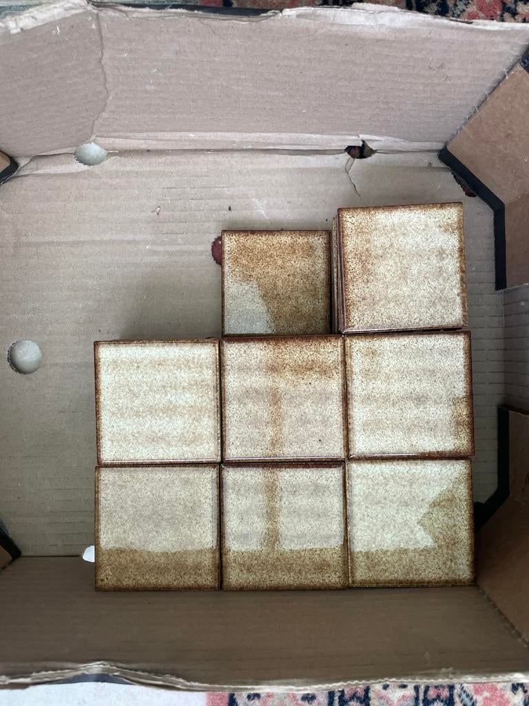 Retro tegeltjes, Doe-het-zelf en Bouw, Ophalen, Gebruikt