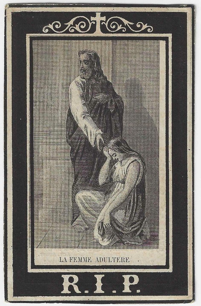 Francisca Vanderziepe, Oostroosbeke 1801 - Heule 1874, Ophalen of Verzenden, Bidprentje