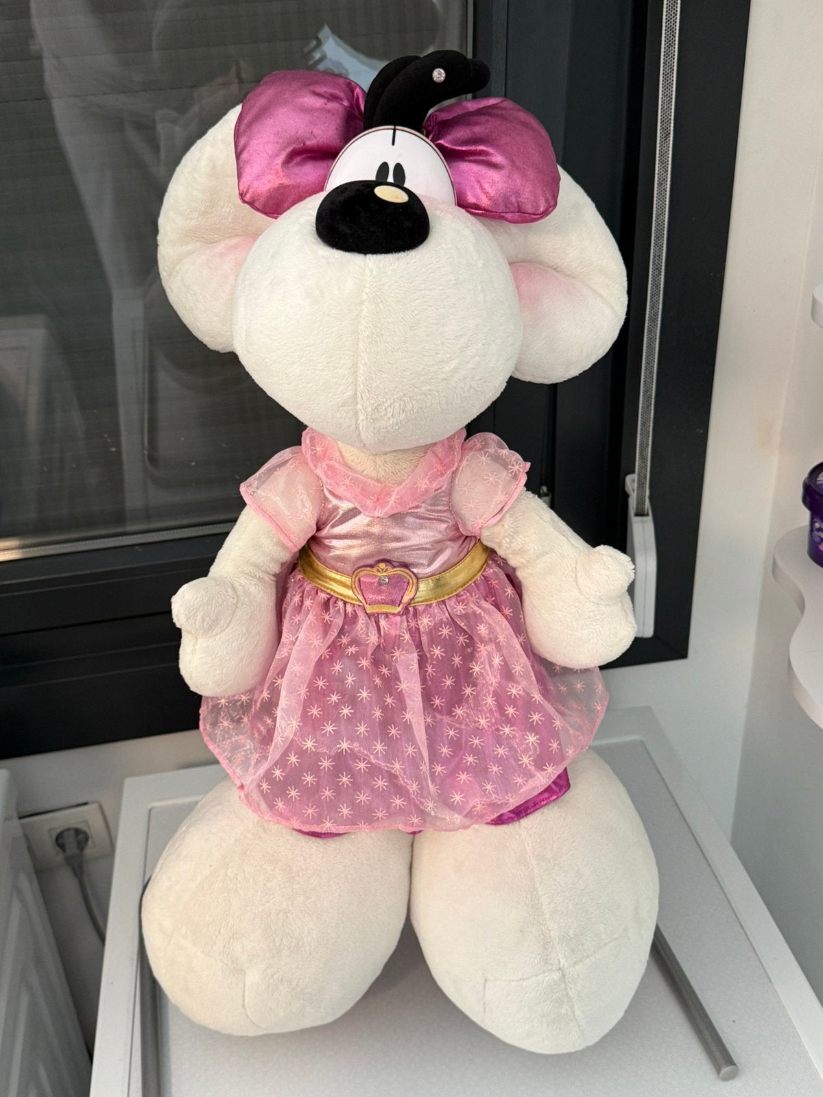 Diddl diddlina XL koningin knuffel 65 cm zeldzaam, Enlèvement ou Envoi, Diddl, Comme neuf, Peluche