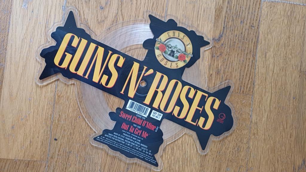 GunsN'Roses pict disc Éd  lim  Ed 1989 Sweet Child o' mine, Édition limitée, Enlèvement ou Envoi