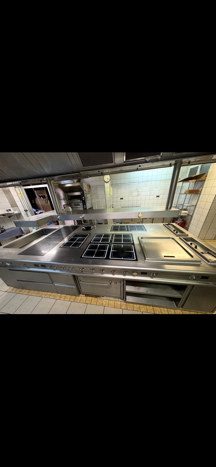 Piano de cuisine central FRIEDMANN, Enlèvement, Utilisé, Cuisinière, Friteuse et Grils