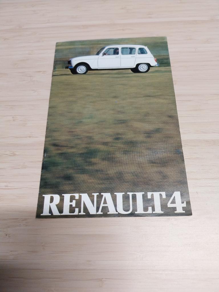 RENAULT 4, Boeken, Auto's | Folders en Tijdschriften, Ophalen of Verzenden, Renault