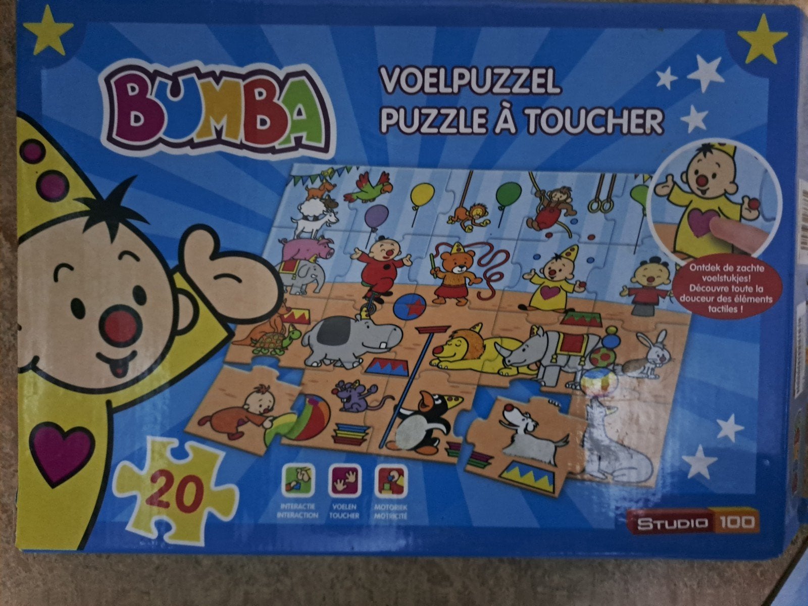 voelpuzzel Bumba, Ophalen of Verzenden, 10 tot 50 stukjes, Zo goed als nieuw, 2 tot 4 jaar