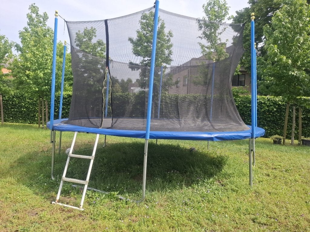 Trampoline 380cm met veiligheidsnet, Kinderen en Baby's, Speelgoed | Buiten | Trampolines, Ophalen, Zo goed als nieuw