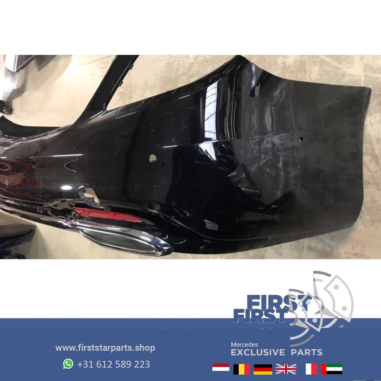 W222 FACELIFT AMG ACHTERBUMPER S Klasse 2017 ZWART origineel, Utilisé, -, Avant, -