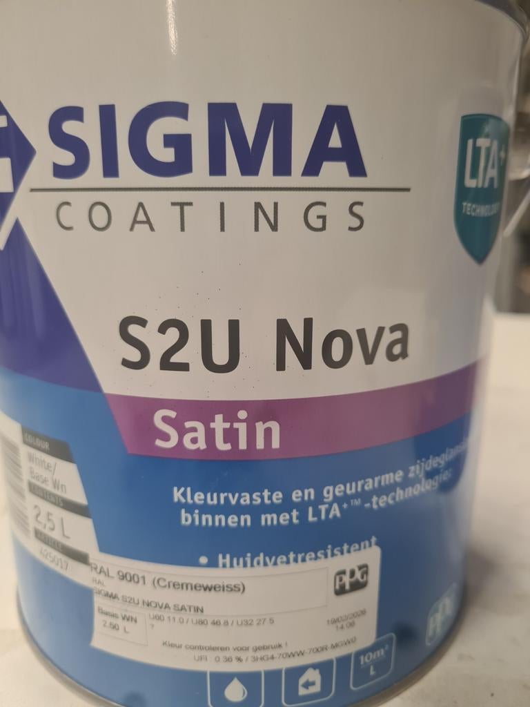Sigma S2U Nova Satin, Neuf, Enlèvement, Peinture, 5 à 10 litres