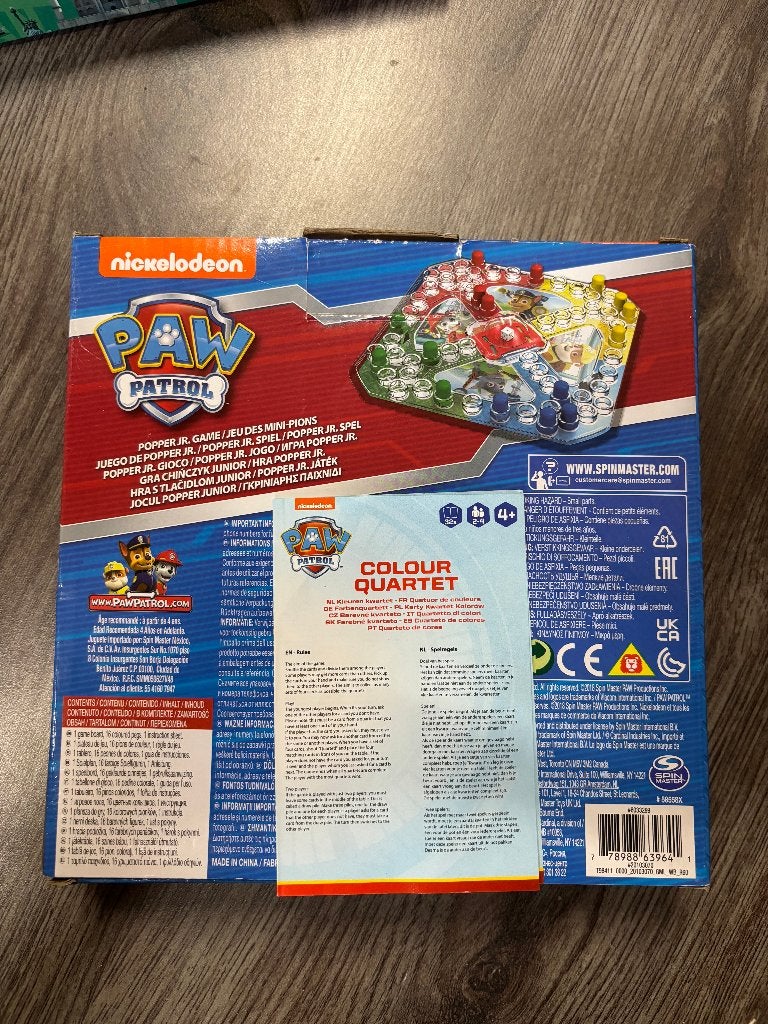 2x Paw patrol bordspel, Een of twee spelers, Ophalen of Verzenden, Zo goed als nieuw