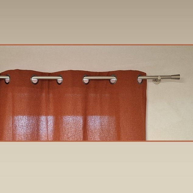 TRINGLE A RIDEAU - FINITION NICKELE - 250CM - DIAM. 20MM, Maison & Meubles, Enlèvement, Utilisé, Rideau, Métal