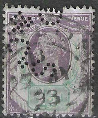 Groot-Brittannie 1887/1900 - Yvert 93perf - Victoria (ST), Postzegels en Munten, Postzegels | Europa | UK, Verzenden, Gestempeld